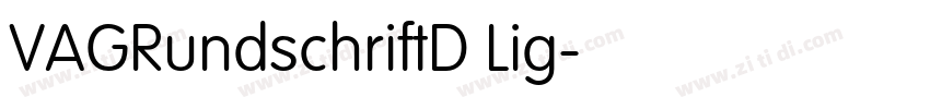 VAGRundschriftD Lig字体转换